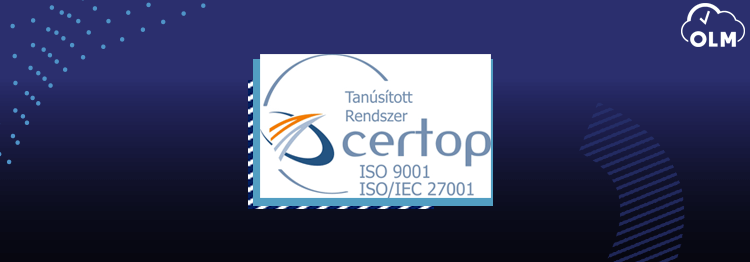 Mostantól ISO 9001, ISO 27001 tanúsítvánnyal rendelkezünk