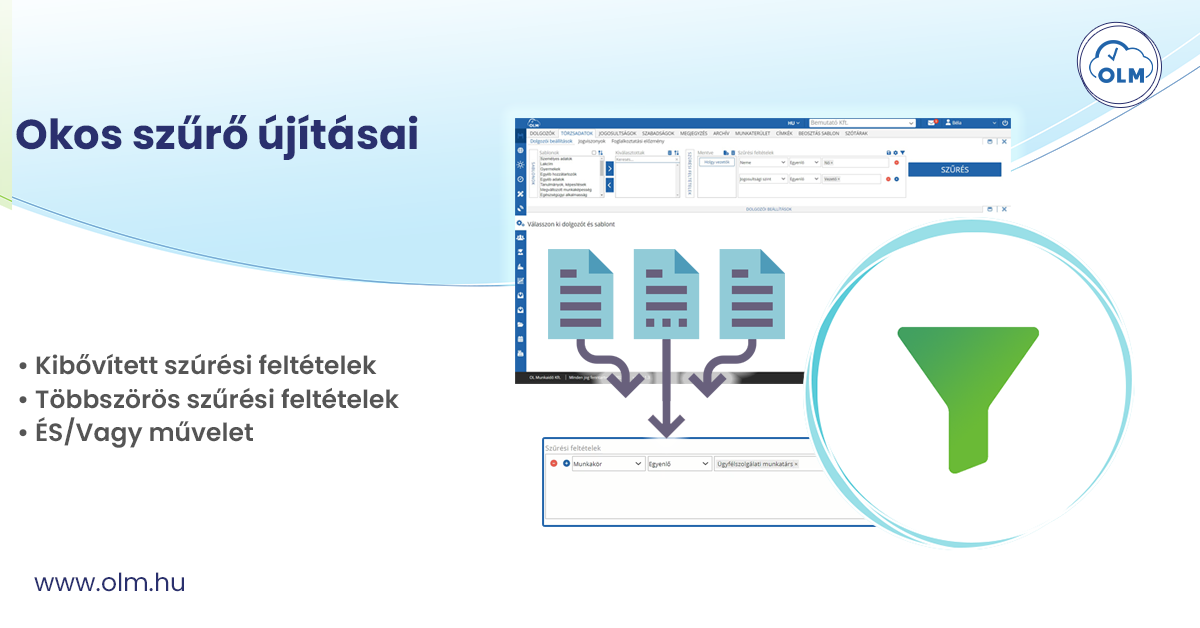 Okos szűrő újításai-2024.nov-olm-rendszer